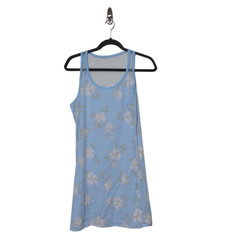 Flora by Flora Nikrooz Blue Floral Nightshirt Mesh - Size M